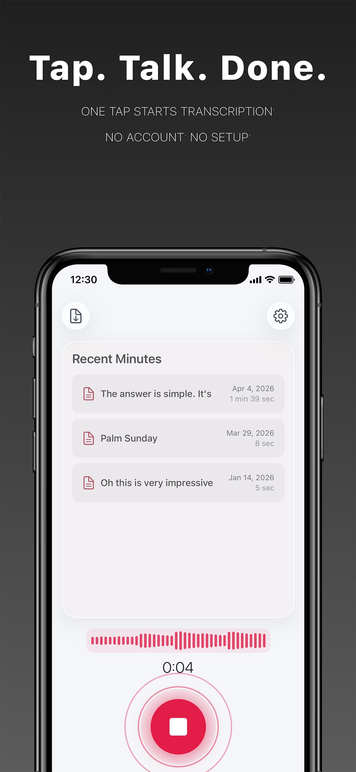 MinuteONE screenshot 3